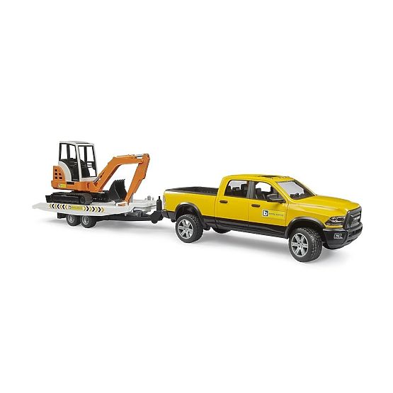 Bruder Mașină de teren de service RAM cu mini excavator