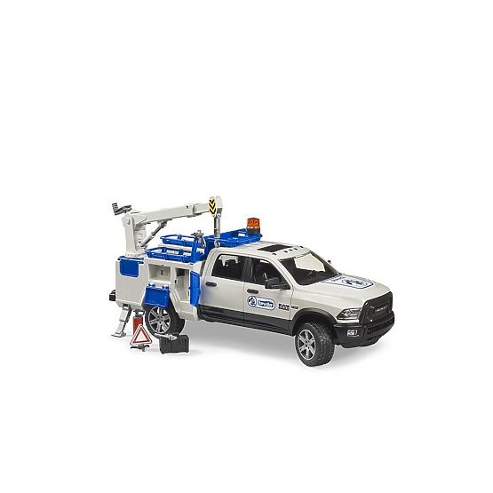 Bruder RAM 2500 Vehicul de service cu braț rotativ și faruri de avertizare