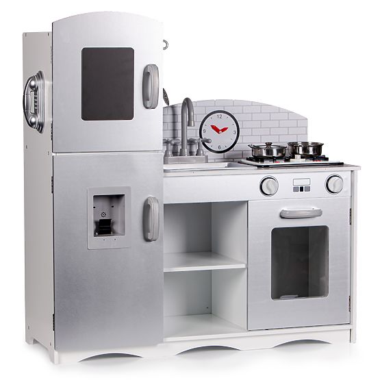 Bucătărie din lemn pentru copii XXL cu echipament