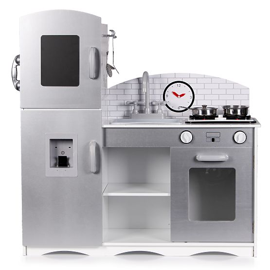 Bucătărie din lemn pentru copii XXL cu echipament