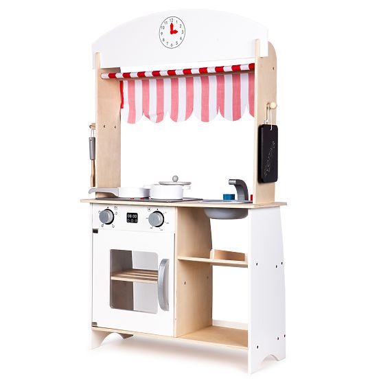 Bucătărie din lemn și stand de vânzare 2in1