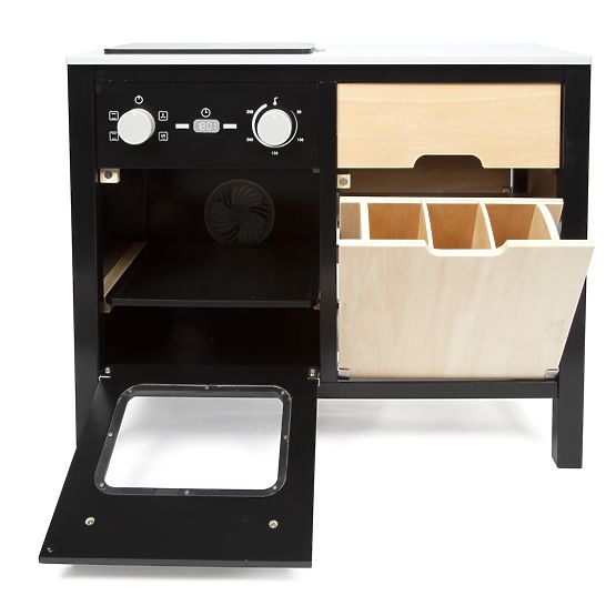 Bucătărie industrială pentru copii cu insulă de bucătărie