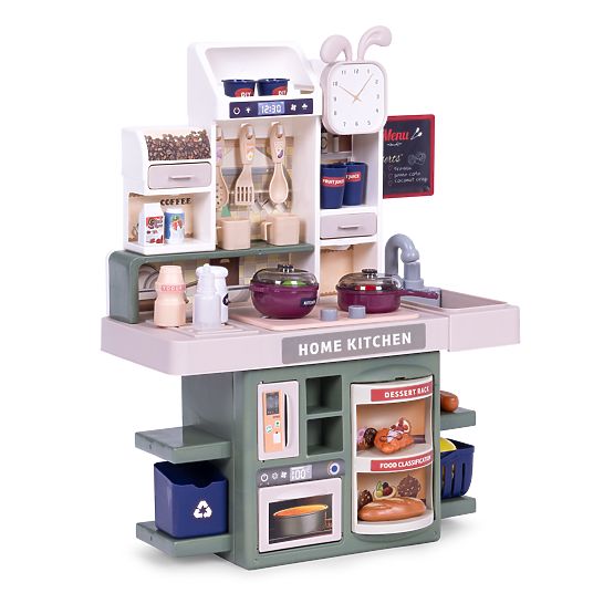 Bucătărie pentru copii sunete LED generator de aburi 35 de accesorii