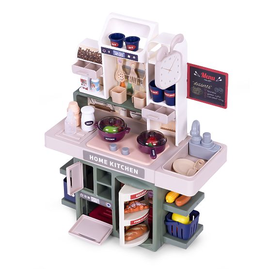 Bucătărie pentru copii sunete LED generator de aburi 35 de accesorii