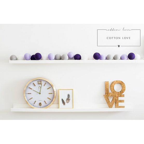 bumbac strălucitor LED-uri bile bumbac bile - violet