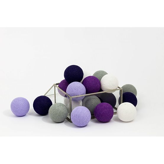 bumbac strălucitor LED-uri bile bumbac bile - violet