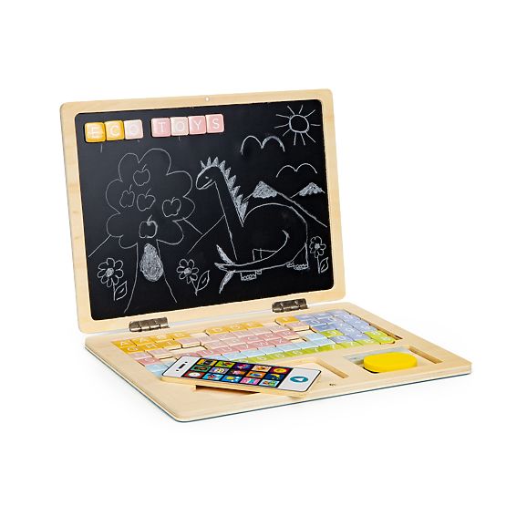Caiet educativ din lemn cu magneți