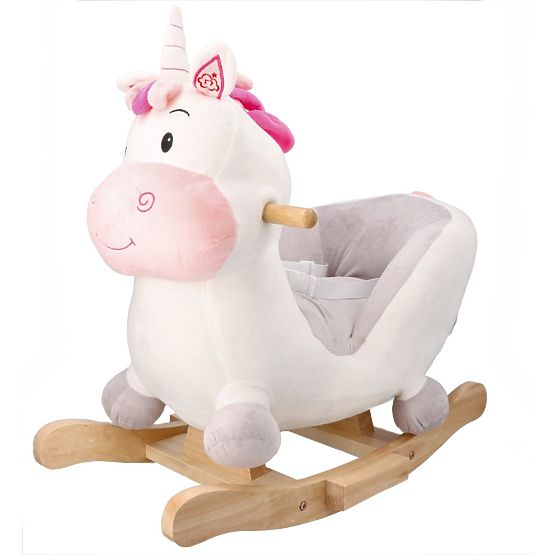 Cal balansoar cu scaunel unicorn dulce