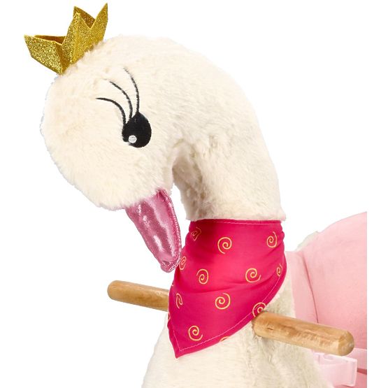 Cal de leagăn regina lebădă cu roți