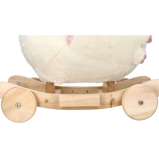 Cal de leagăn regina lebădă cu roți