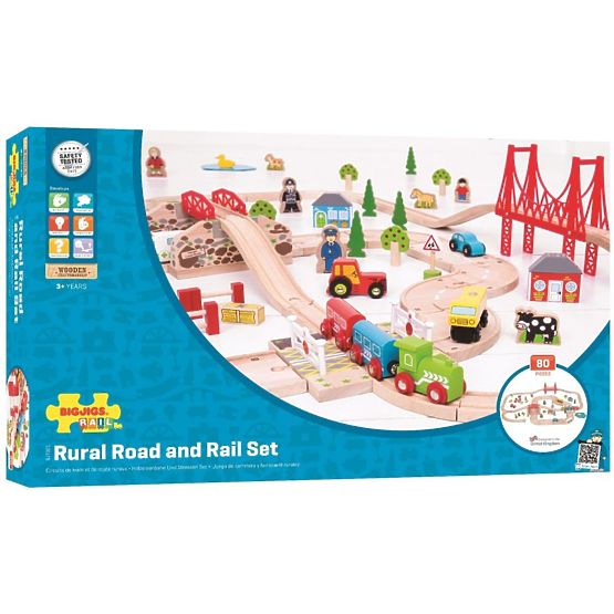 Calea ferată cu drum - 80 de elemente