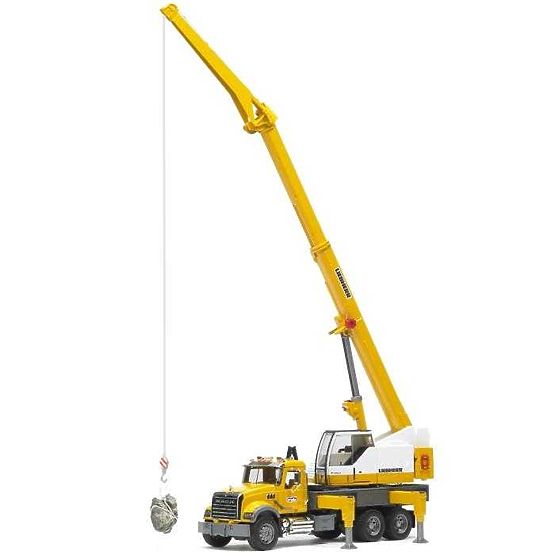 Camion Bruder MACK Granite cu macara LIEBHERR
