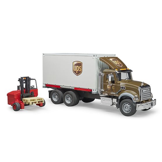 Camion Bruder Mack UPS cu stivuitor