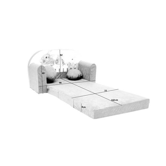 Canapea pentru copii Safari multicolor