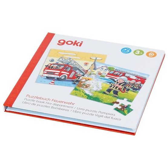 Carte magnetică puzzle Pompieri