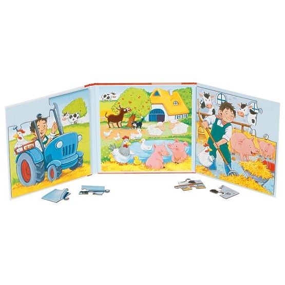 Carte puzzle magnetică Fermă