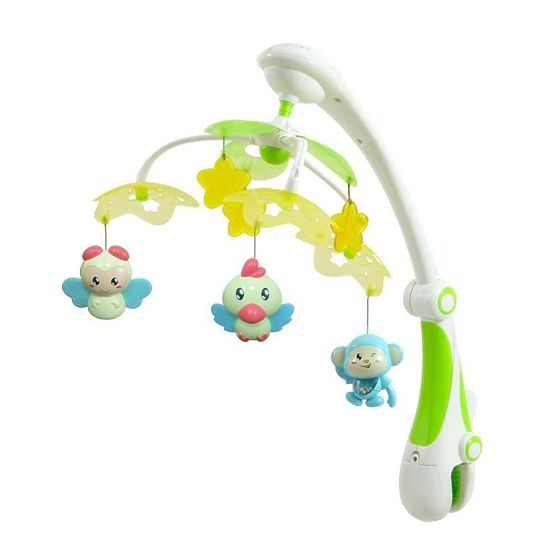 carusel peste pat de copil cu lumină proiector copil amesteca creaturilor verde