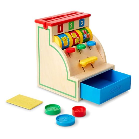 Casă de marcat din lemn 123 Melissa & Doug