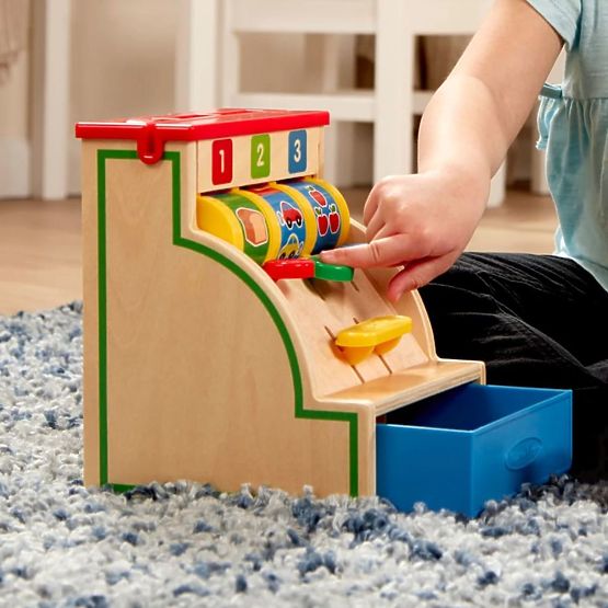 Casă de marcat din lemn 123 Melissa & Doug