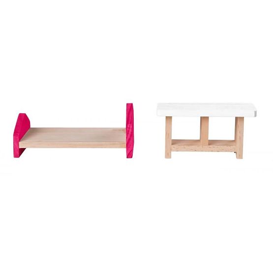 Casa de papusi Anna-Marie cu mobila