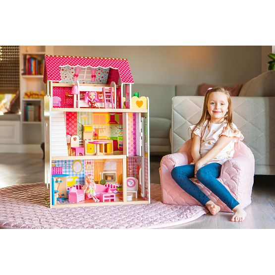 Casă din lemn pentru păpuși Ruby