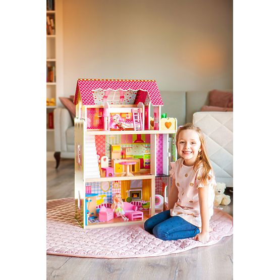 Casă din lemn pentru păpuși Ruby