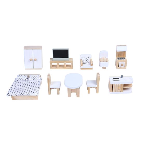 Casă din lemn pentru păpușile Emma