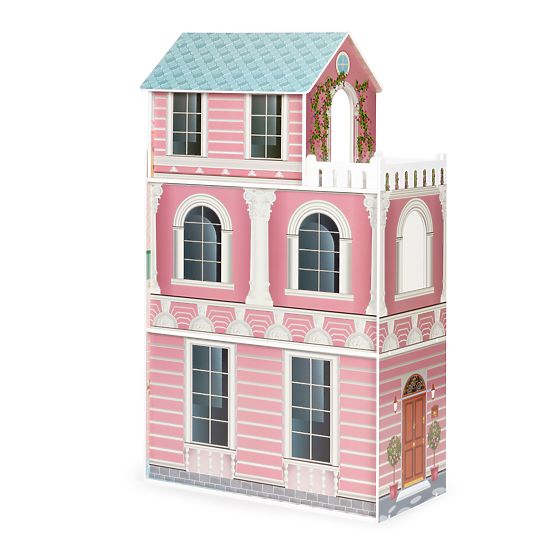 Casă mare de păpuși cu set de mobilier ECOTOYS