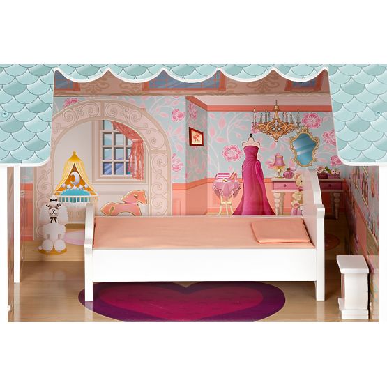 Casă mare de păpuși cu set de mobilier ECOTOYS