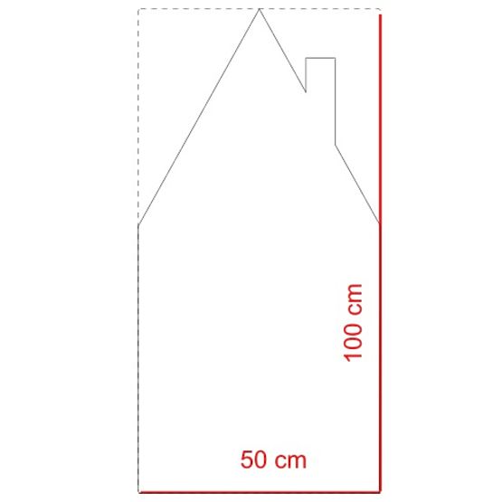 Casa tabla cu cos de fum 100cm