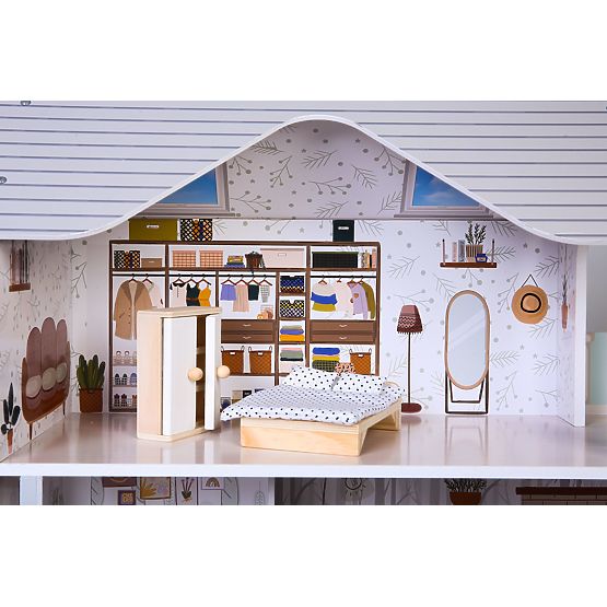 Căsuță pentru păpuși cu mobilier Emma Ekotony Residence