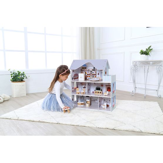 Căsuță pentru păpuși cu mobilier Emma Ekotony Residence
