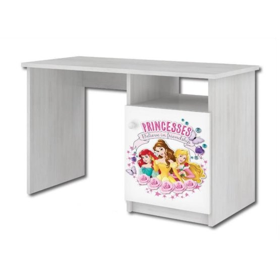 Masă de birou pentru copii - Prințese Disney - decor pin norvegian