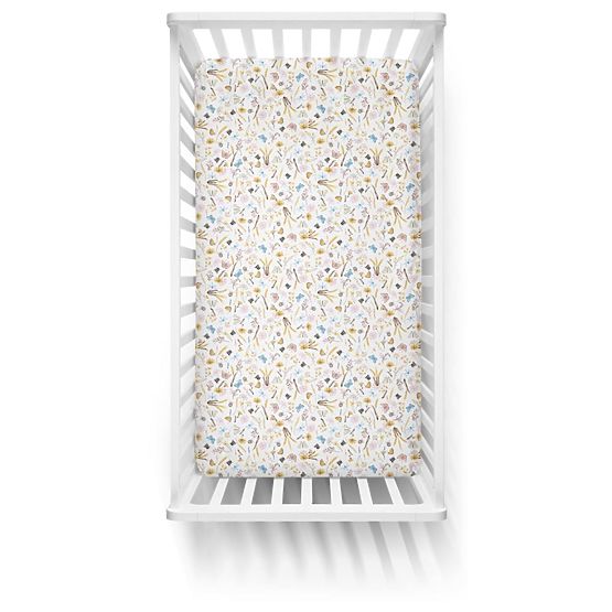 Cearceaf de pat bumbac copii - pajiște de vară