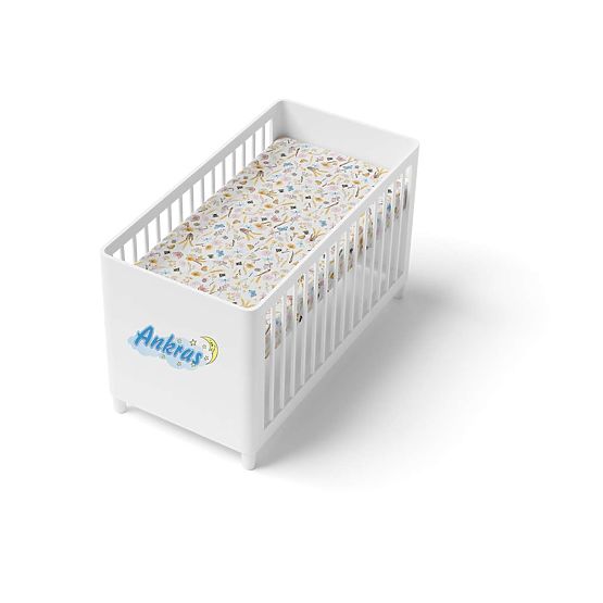 Cearceaf de pat bumbac copii - pajiște de vară