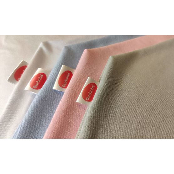 Cearceaf din bumbac impermeabil - roz 120 x 60 cm