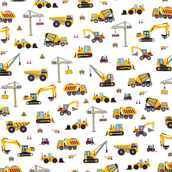 Cearșaf de bumbac - utilaje de construcții
