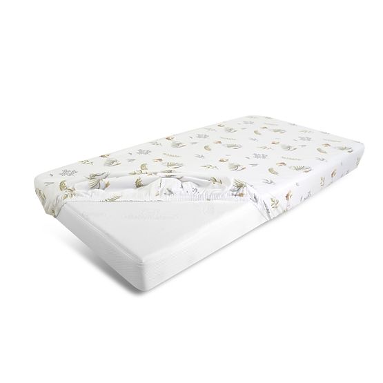 Cearșaf din bumbac cu elastic - Gâsculițe (120x60 cm)