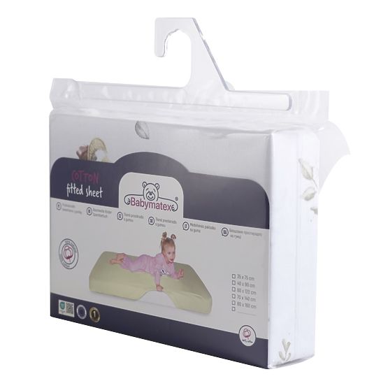 Cearșaf din bumbac cu elastic - Gâsculițe (120x60 cm)