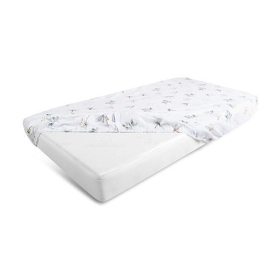 Cearșaf din bumbac cu elastic - Libelule (120x60 cm)