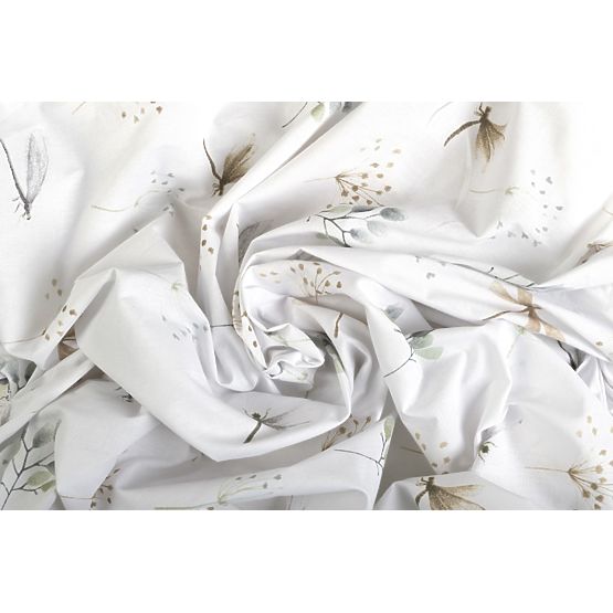 Cearșaf din bumbac cu elastic - Libelule (120x60 cm)