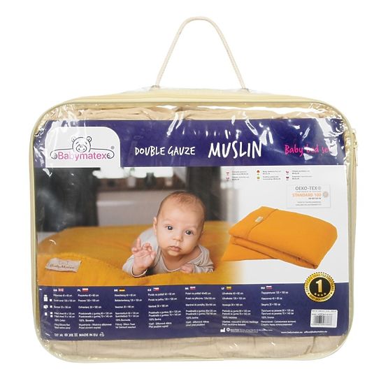 Cearșafuri de muselină 135x100 + 40x60 bej