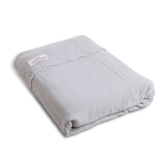 Cearșafuri de muselină 135x100 + 40x60 gri deschis