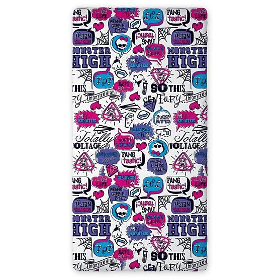 Cearșafuri din bumbac Monster High + GRATUIT o față de pernă Monster High