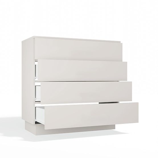 Comodă AMBER 4S Dulap 4 Sertare pentru Dormitor Livingroom CAȘMIR Bej