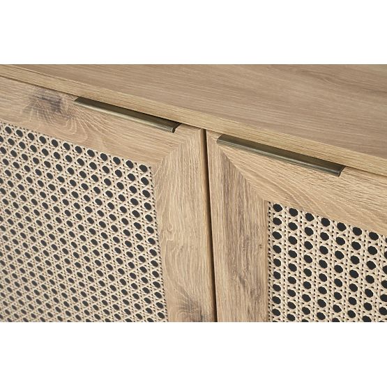 Comodă BORNEO KM-2 stejar artisan/negru