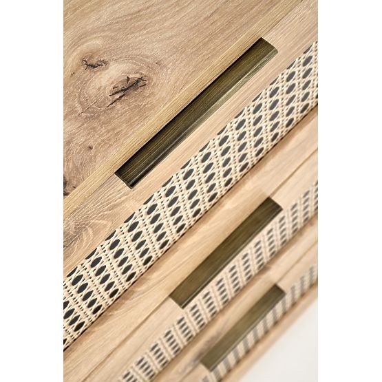 Comodă BORNEO KM-2 stejar artisan/negru