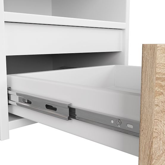 COMODĂ CL1 PK ALBĂ / DUB SONOMA