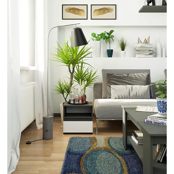 COMODĂ CL1 PK GRAFIT GRI / ALB