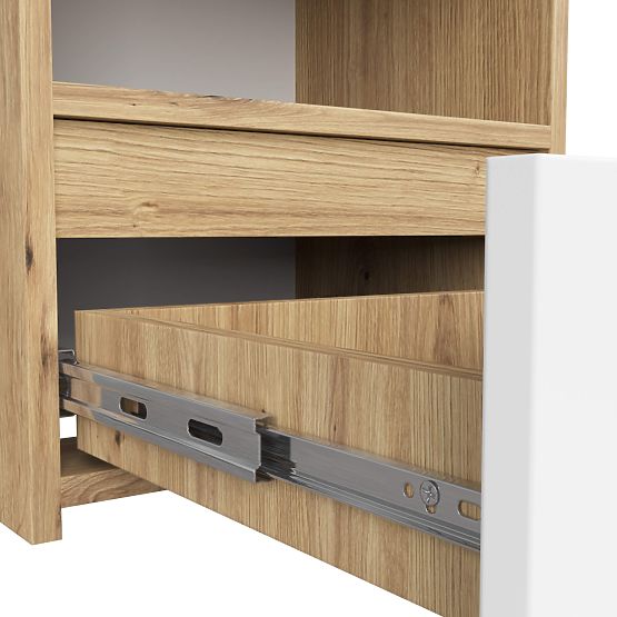 COMODĂ CL1 PK STEJAR ARTISAN / ALB